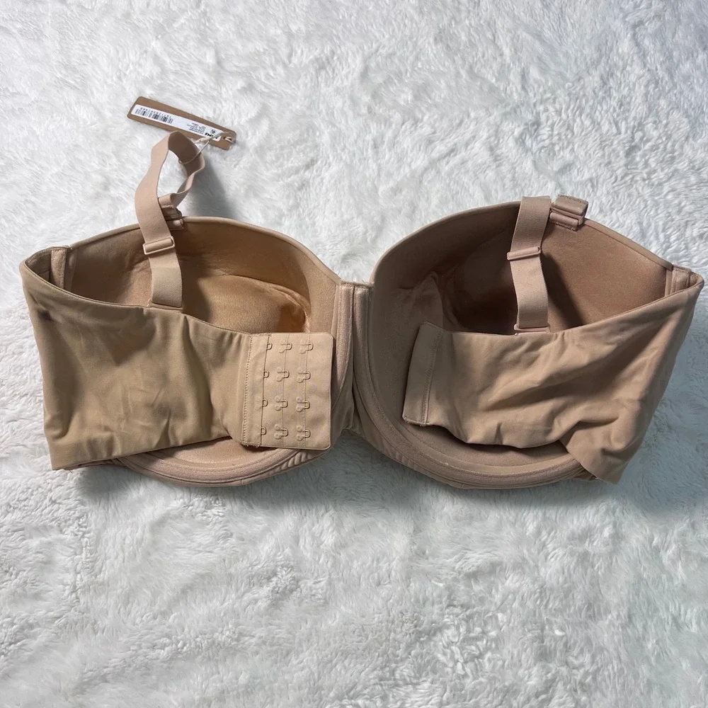 Skims Women's‎ Fits Everybody Strapless Bra Clay Tan Size 42DDDD BA-BAN-3151 NWT